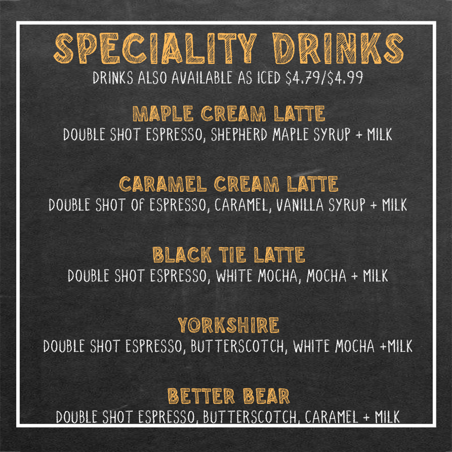 Specialty Drinks